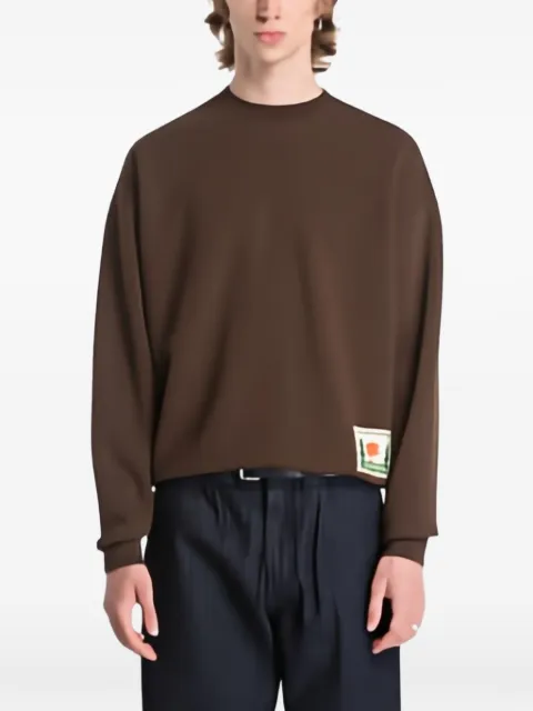 Napapijri Trahus logo-patch sweatshirt Brown NP0A8AALWT31
