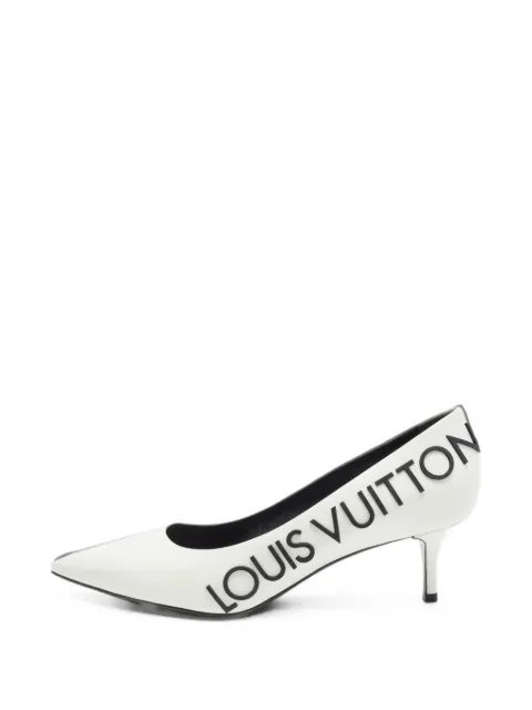 Louis Vuitton Pre-Owned Call Back patent leather pumps White 1410539