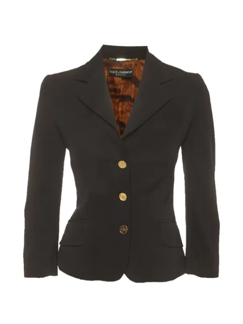 Dolce & Gabbana Pre-Owned single-breasted blazer Black 1410767