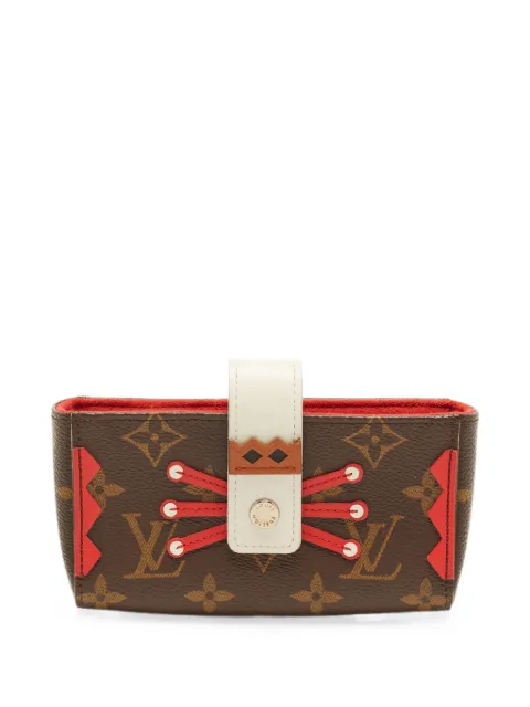 Louis Vuitton Pre-Owned Tribal Mask Monogram canvas pouch Brown 1410443