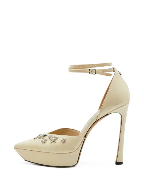Jimmy Choo Pre-Owned star-studded platform pumps Neutrals 1409036