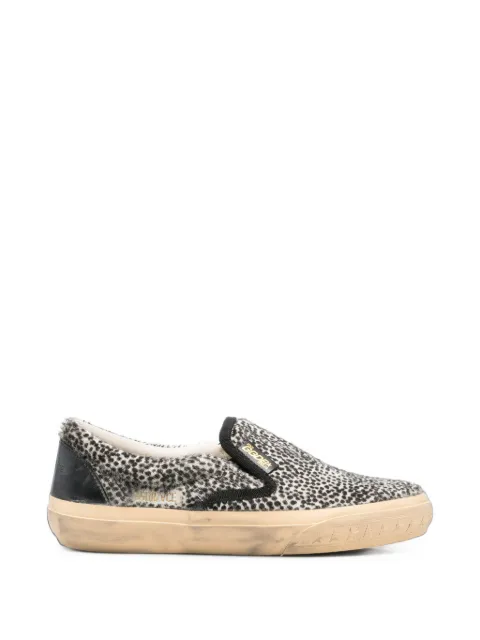 Golden Goose VCE animal-print slip-on sneakers White GWF00306F008764