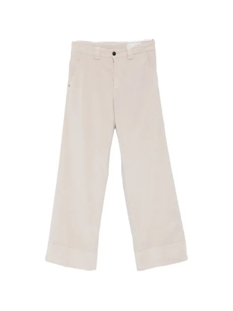 White Sand corduroy wide-leg trousers Neutrals 26WSD071004