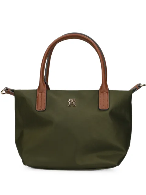 Tommy Hilfiger Popette logo-plaque tote bag Green AW0AW17709