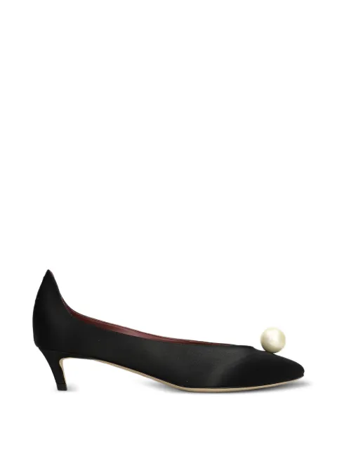 Magda Butrym pearl-embellished pointed-toe pumps Black 507926