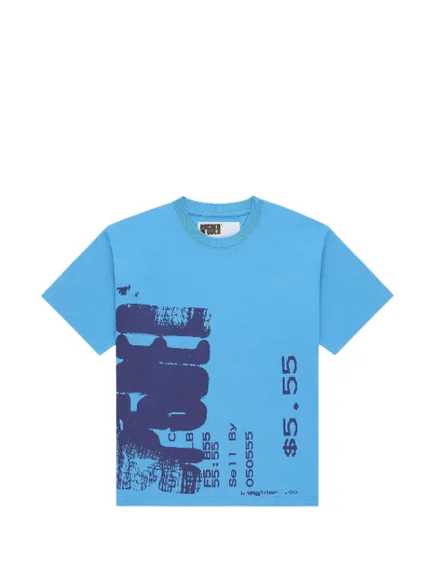 SP5DER Commerce graphic-print T-shirt Blue SP5DER597