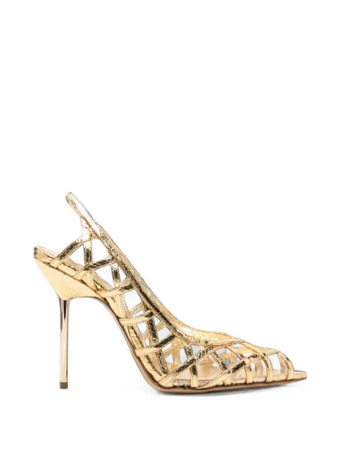 Camilla Gabrieli Angelina cage-style sandals Gold ANGELINA105