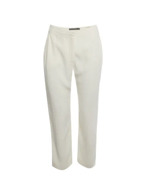 Alexander McQueen Pre-Owned regular-fit crepe trousers Neutrals 1410546