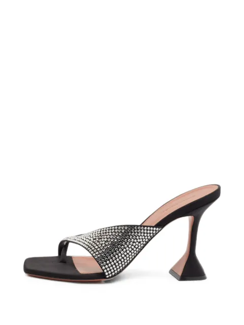 Amina Muaddi Shiona heeled sandals Black 1410583