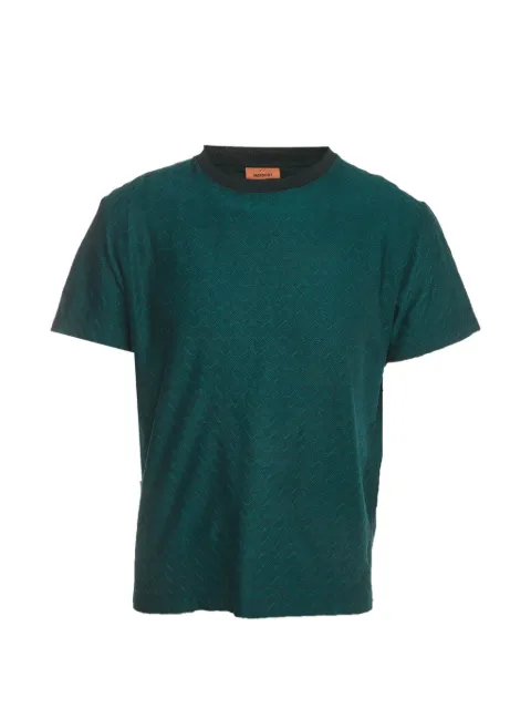 Missoni Pre-Owned chevron jacquard T-shirt Green 1410020