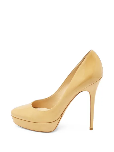 Jimmy Choo Pre-Owned Cosmic platform pumps Neutrals 1410488