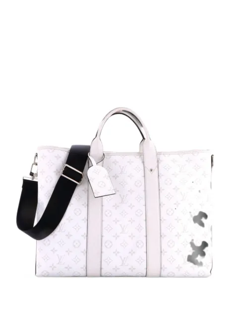 Louis Vuitton Pre-Owned Weekend NM Monogram Taigarama tote bag White 0WMKOHHP0FMMRMGX