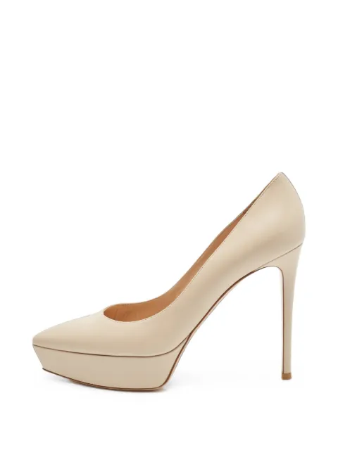 Gianvito Rossi pointed-toe platform pumps Neutrals 1381476