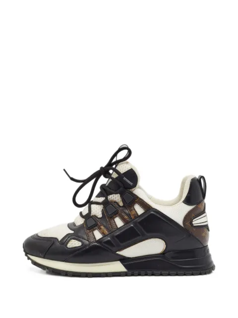Louis Vuitton Pre-Owned Run Away Monogram canvas sneakers Black 1410127