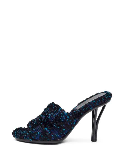 Bottega Veneta Pre-Owned Pose tweed sandals Black 1404394