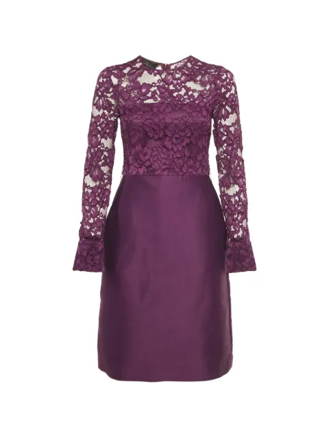 Carolina Herrera Vintage long-sleeve dress Purple 1238880