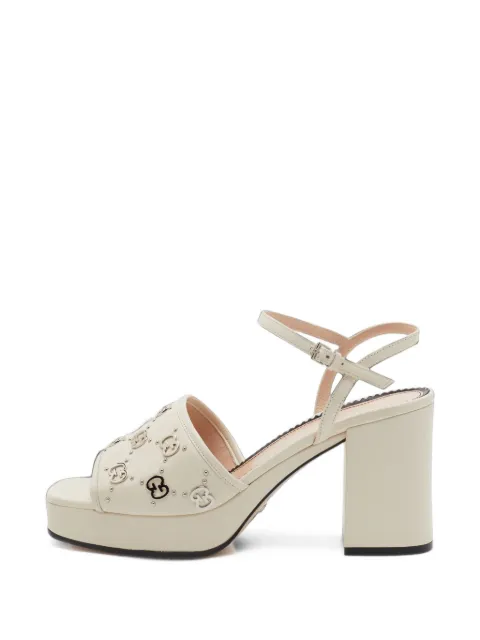 Gucci Pre-Owned Janaya GG studs sandals White 1409265