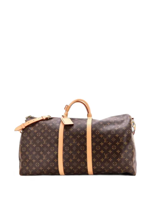 Louis Vuitton Pre-Owned Keepall Bandouliere Bag Monogram Canvas 60 travel bag Brown 3EYRH1BBOX5D48EM