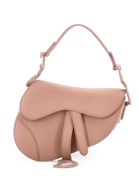 Christian Dior Pre-Owned Ultra Matte Saddle Handbag Leather Mini shoulder bag Neutrals 0HXCNL1IUE9EUP1W