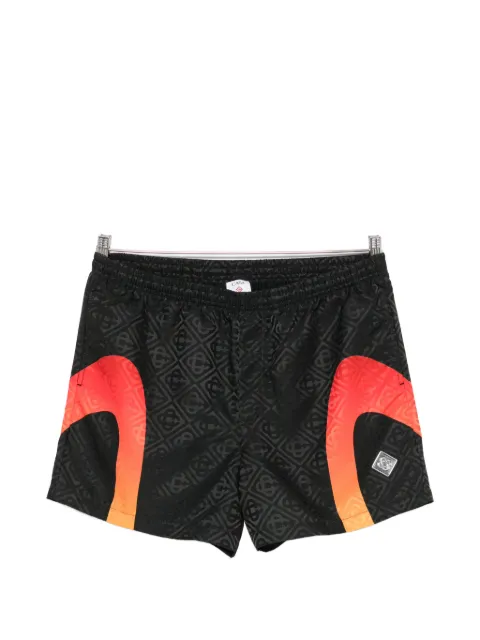 Casablanca monogram-jacquard swim shorts Black MAW26TR22401