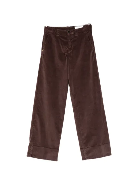 White Sand corduroy wide-leg trousers Brown 26WSD0710