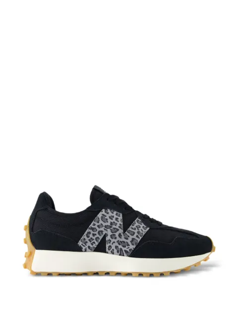 New Balance 327 leopard-print logo sneakers Black WS327LPC