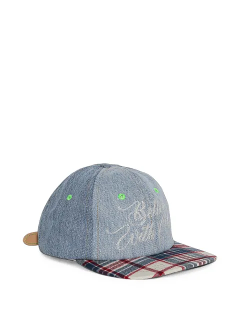 Better with Age Heritage denim plaid cap Blue BWA236