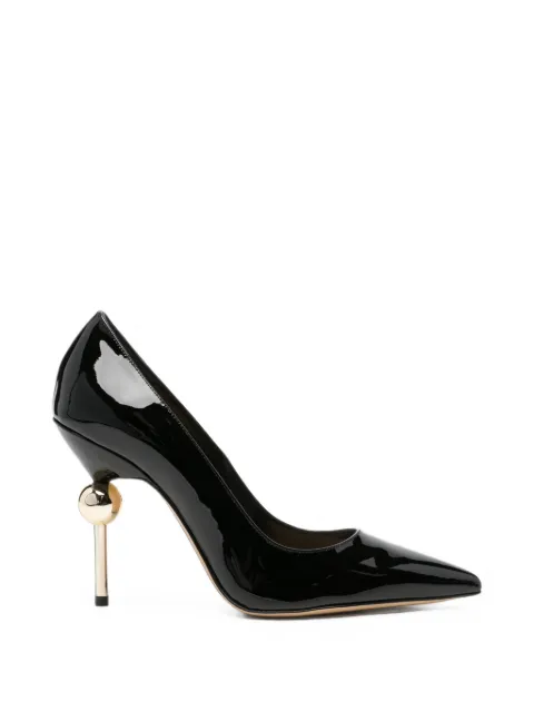 Camilla Gabrieli Sofia 105 patent leather pumps Black SOF105BLK