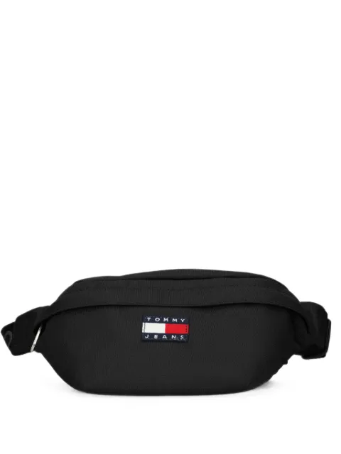 Tommy Jeans Essential Repeat logo-patch belt bag Black AM0AM14345