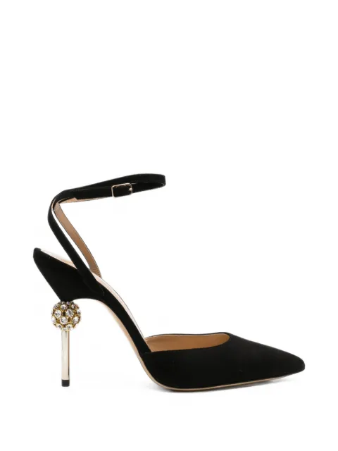 Camilla Gabrieli Vittoria crystal-embellished pumps Black VITTORIA105