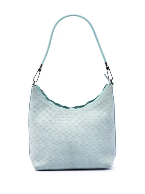 Gucci Pre-Owned 2000-2015 Square G Suede shoulder bag Blue K83WUXV83DFWYT9N