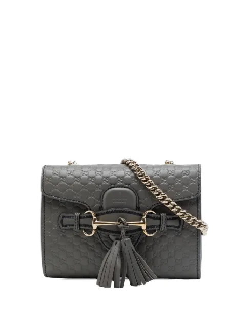 Gucci Pre-Owned 2016-2026 Mini Microguccissima Emily crossbody bag Grey I3LK3QBUN4EMF2UP