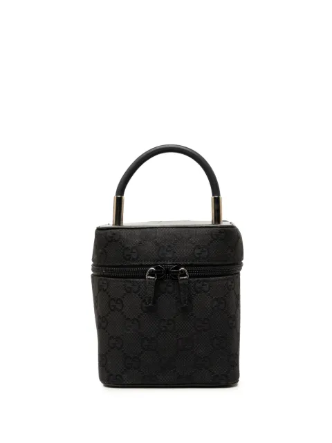 Gucci Pre-Owned 2000-2015 Mini GG Canvas vanity bag Black P8F5YARWP1LVJ08N