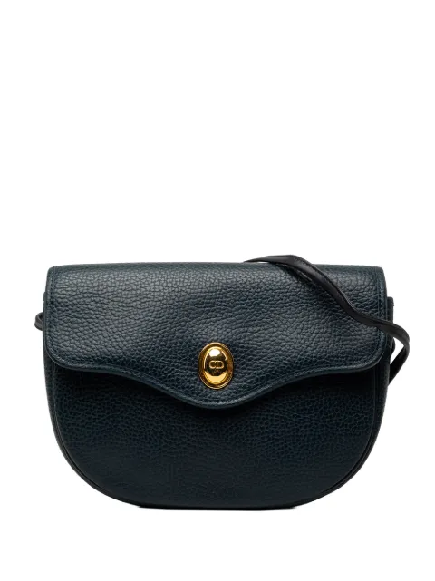 Christian Dior Pre-Owned 20th Century Grained Calfskin crossbody bag Blue IUB14LSK9Z28L23I