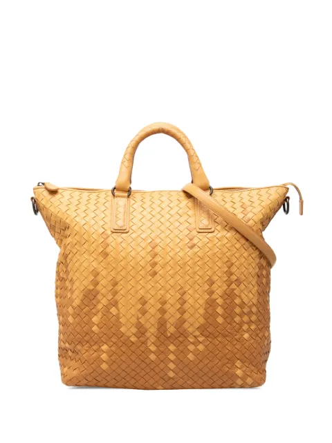 Bottega Veneta Pre-Owned 2008 Bicolor Nappa Intrecciato Convertible Tote satchel Brown GWIPU571B5V4XTNI