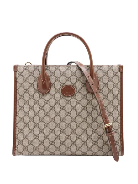 Gucci Pre-Owned 2000-2015 Small GG Supreme Interlocking G Tote satchel Neutrals 45DQBJPK88KGG3ZD