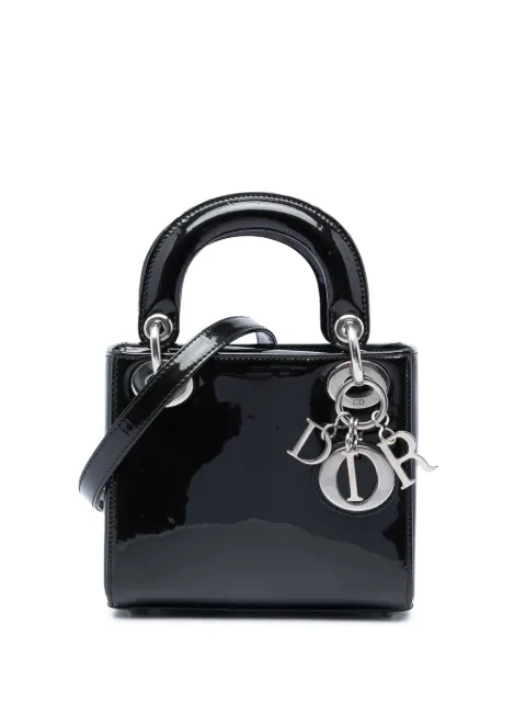 Christian Dior Pre-Owned 2015 Mini Patent Lady Dior satchel Black STYR5ABI95Q1PQSG
