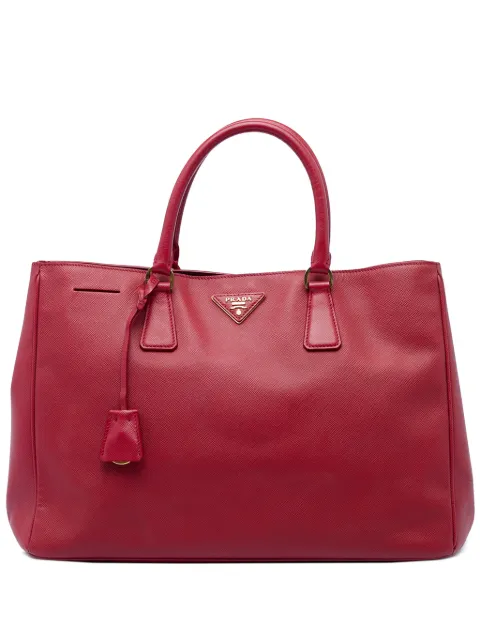 Prada Pre-Owned 2010-2026 Large Saffiano Lux Galleria satchel Red TUPYJ7V7YYQ06KD2