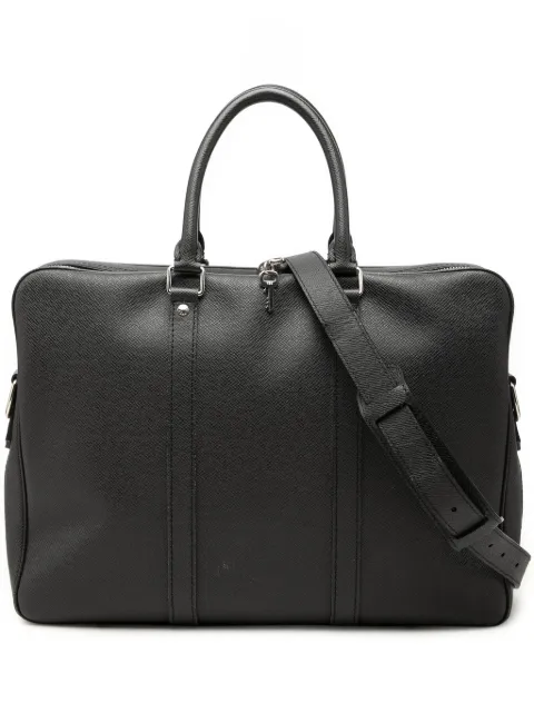 Louis Vuitton Pre-Owned 2016 Taiga Porte Documents Voyage PM business bag Black 4XVSSIYOTA5LPQIJ