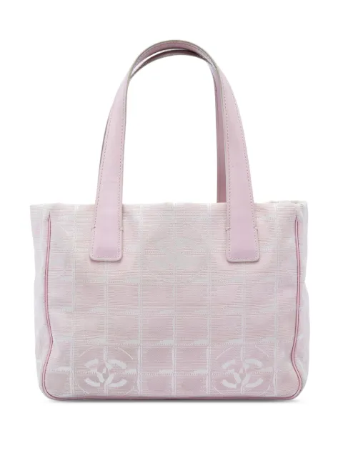 CHANEL Pre-Owned 2003-2004 New Travel Line Nylon tote bag Pink T9030PUD0CXHAOSN