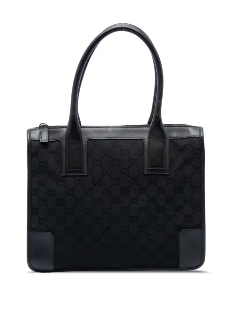 Gucci Pre-Owned 2000-2015 GG Canvas handbag Black 923JNMV577F29LE9