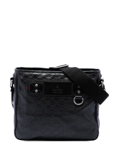 Gucci Pre-Owned 2016-2026 Guccissima Web crossbody bag Black SHBJA1WYQ3D0ND4Q