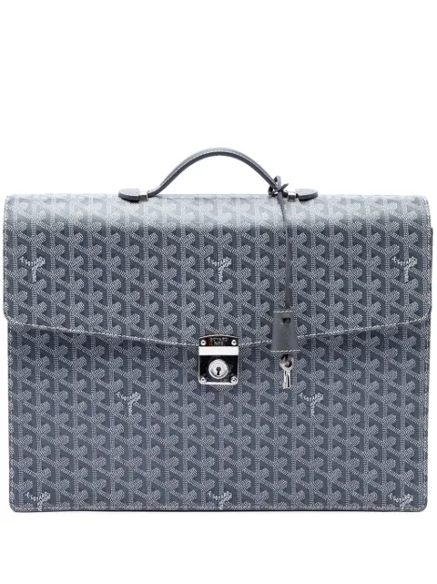 Goyard Pre-Owned 2013 Goyardine Serviette Chypre business bag Grey 89YBUMM97J9O4G0D
