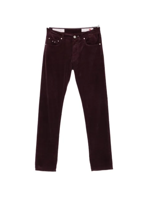 Sartoria Tramarossa corduroy straight-leg trousers Purple MICHELANGELOV005