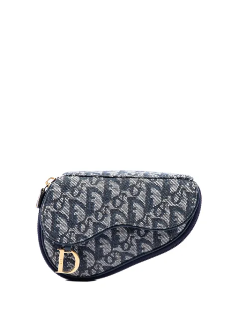 Christian Dior Pre-Owned 2000 Diorissimo Canvas Saddle pouch Blue LWJWVRHWI5O0LTEV