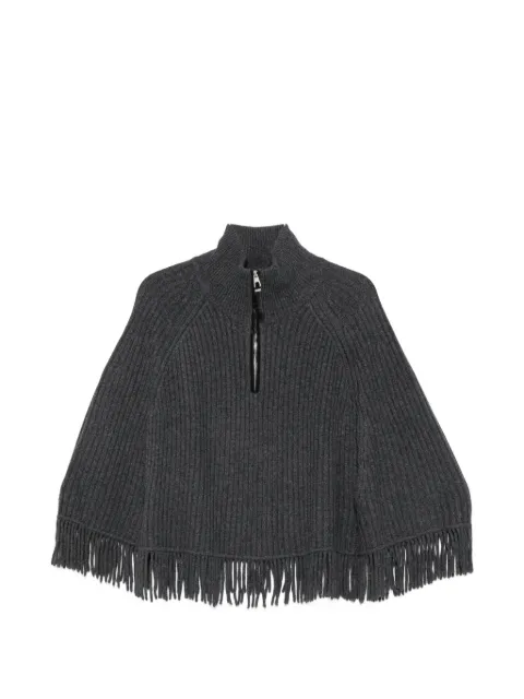 SIMKHAI fringe-trimmed ribbed sweater Grey 5262195K