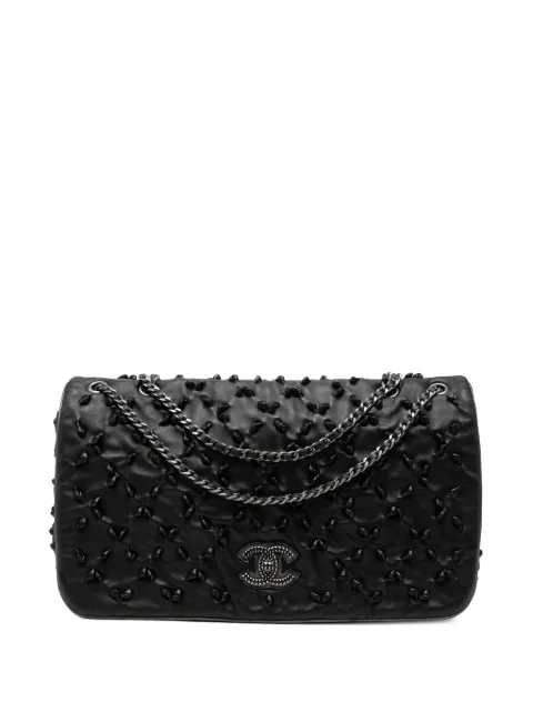 CHANEL Pre-Owned 2010-2011 CC Lambskin Chic Knot Flap shoulder bag Black NLDWRGO2D4PY1KOK