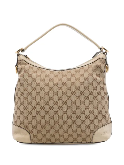 Gucci Pre-Owned 2016-2026 Small GG Canvas Miss GG Hobo satchel Neutrals ESIYKNAEHU9SYOG9
