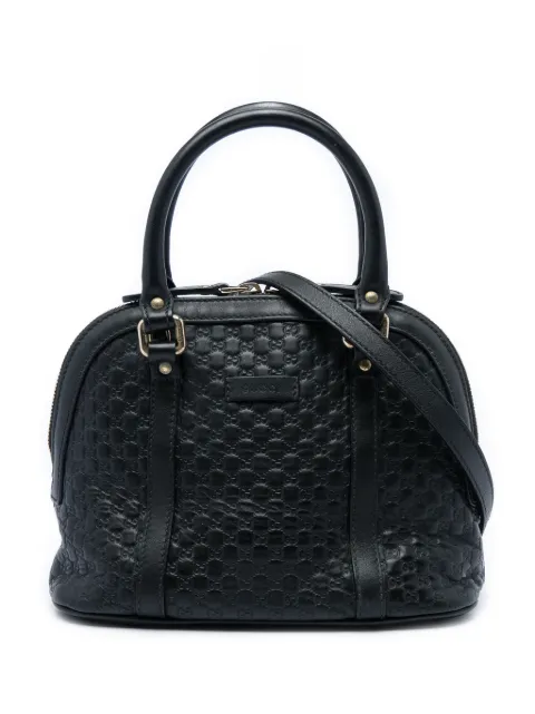 Gucci Pre-Owned 2016-2026 Mini Microguccissima Dome satchel Black WRKLODFVS5HF5BNT