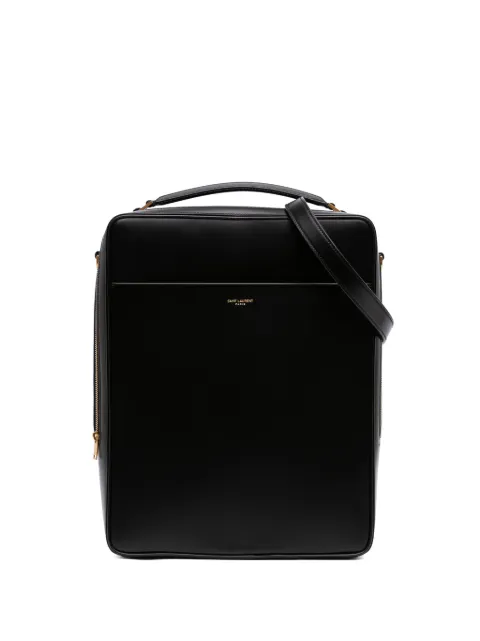 Saint Laurent Pre-Owned 2024 Large Smooth Calfskin Case Bag satchel Black WST4QHAJJHML5BH7